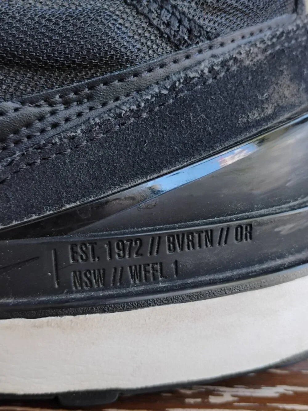 Nike Black Waffle One Women's Runners Athletic Shoes Size 6 - Picture 11 of 14